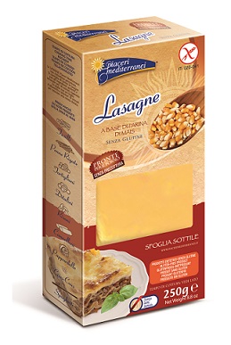 PIACERI MEDITERRANEI PASTA FARINA MAIS LASAGNE 250 G - doctorpill.it