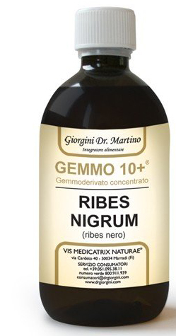 GEMMO 10+ RIBES NERO 500 ML LIQUIDO ANALCOLICO - doctorpill.it