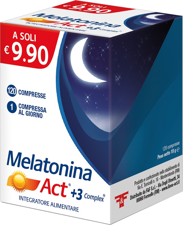 MELATONINA ACT +3 COMPLEX 120 COMPRESSE - doctorpill.it