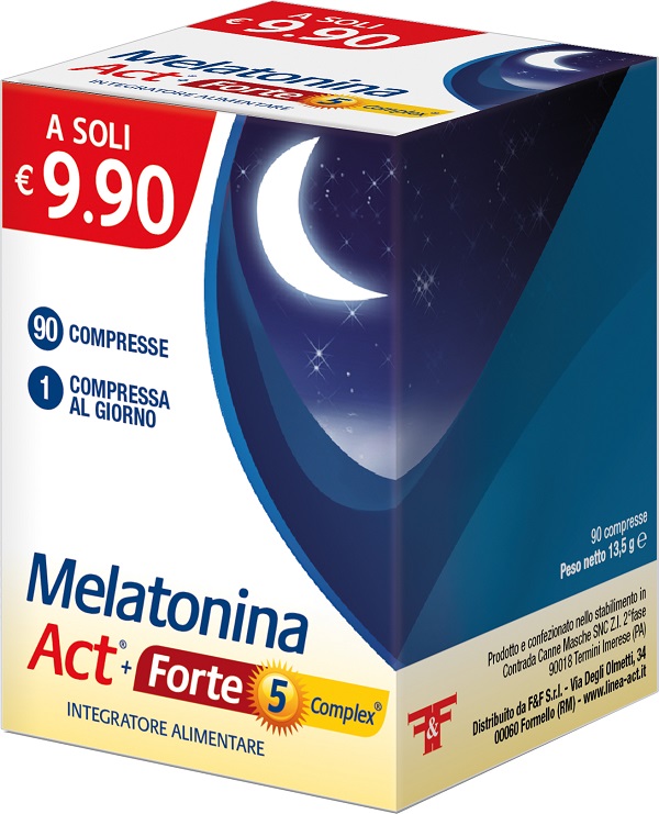 MELATONINA ACT+FORTE 5 COMPLEX 90 COMPRESSE - doctorpill.it