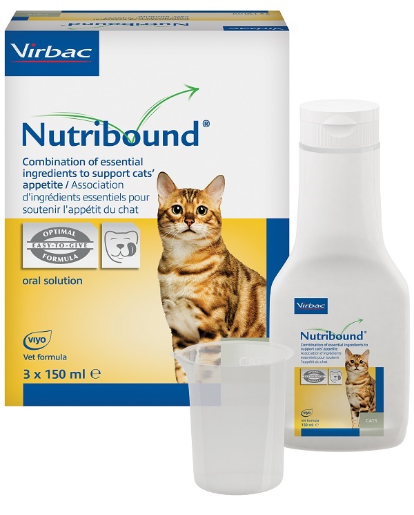NUTRIBOUND SOLUZIONE ORALE APPETIBILE PER GATTO 3 FLACONI DA 150 ML - doctorpill.it