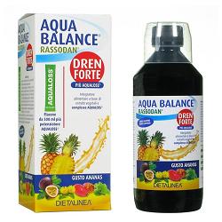 AQUA BALANCE RASSODAN DREN FORTE GUSTO ANANAS 500 ML DIETALINEA + AQUALOSS 2,8 G - doctorpill.it