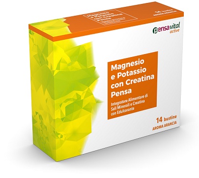 MAGNESIO E POTASSIO CON CREATINA ARANCIA PENSA 14 BUSTINE - doctorpill.it