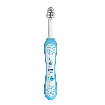 CHICCO SPAZZOLINO PRIMI DENTI DA LATTE AZZURRO 6-36 MESI - doctorpill.it