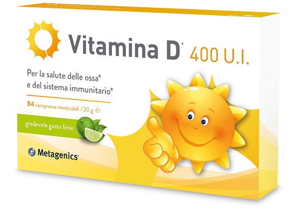 VITAMINA D 400 UI 84 COMPRESSE MASTICABILI GUSTO LIME - doctorpill.it