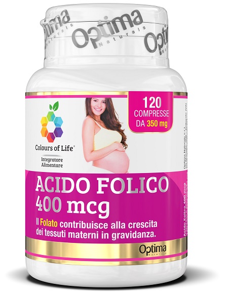 COLOURS OF LIFE ACIDO FOLICO 400 MCG 120 COMPRESSE 350 MG - doctorpill.it