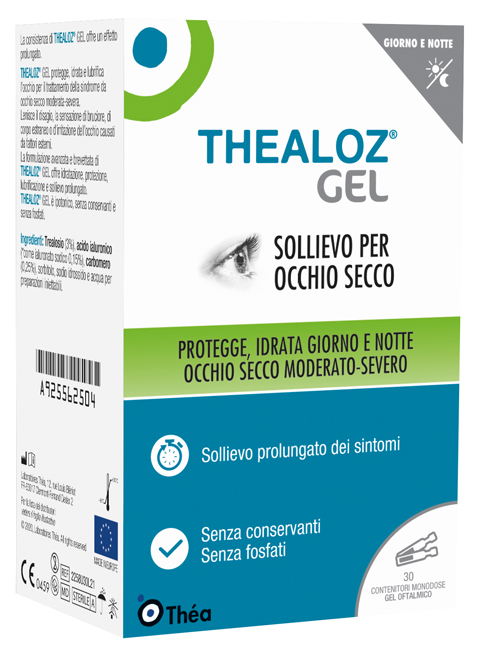 THEALOZ GEL OFTALMICO 30 CONTENITORI MONODOSE 0,4 G - doctorpill.it