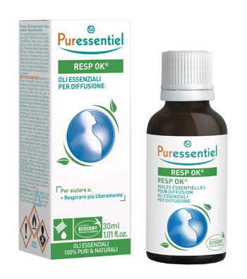 MISCELA RESP OK OLI ESSENZIALI PER DIFFUSIONE 30 ML PURESSENTIEL ECOCERT - doctorpill.it