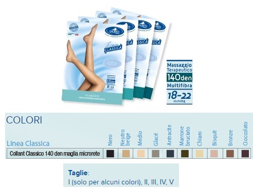 SAUBER COLLANT 140 DENARI MAGLIA MICRORETE CIOCCOLATO 5 LINEA CLASSICA - doctorpill.it