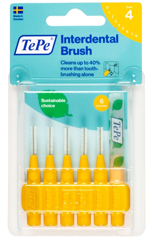 TEPE SCOVOLINO GIALLO 0,7 MM 6 PEZZI - doctorpill.it