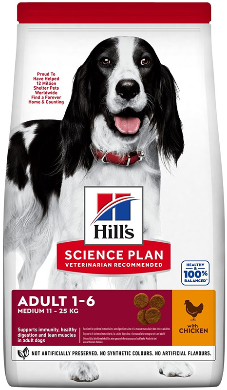 SCIENCE PLAN CANINE ADULT MEDIUM CHICKEN 2,5 KG - doctorpill.it