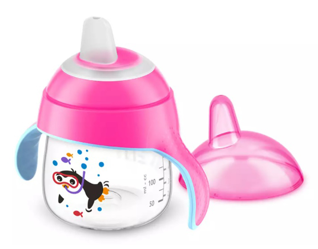 AVENT TAZZA CON BECCUCCIO DECORATA AZZURRO 200 ML - doctorpill.it