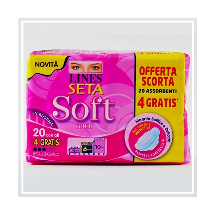 LINES SETA SOFT ALI 16+4 PEZZI - doctorpill.it