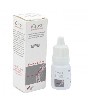 ICROSS GOCCE OCULARI SOLUZIONE OFTALMICA ACIDO IALURONICO CROSS-LINKATO 0,2% 8 ML - doctorpill.it