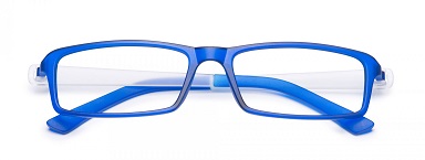 OCCHIALE DA LETTURA PREMONTATO TWINS SILVER LIGHT BLU/BIANCO +3,50 - doctorpill.it