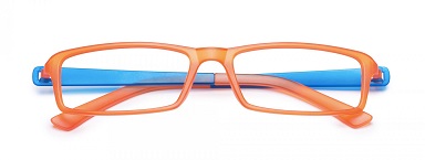 OCCHIALE DA LETTURA PREMONTATO TWINS SILVER LIGHT ARANCIA/BLU +2,50 - doctorpill.it