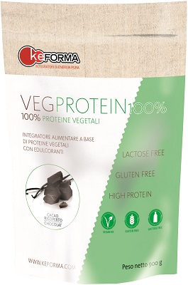 VEG PROTEIN 100% BLACK CHOCOLATE BUSTA 900 G - doctorpill.it