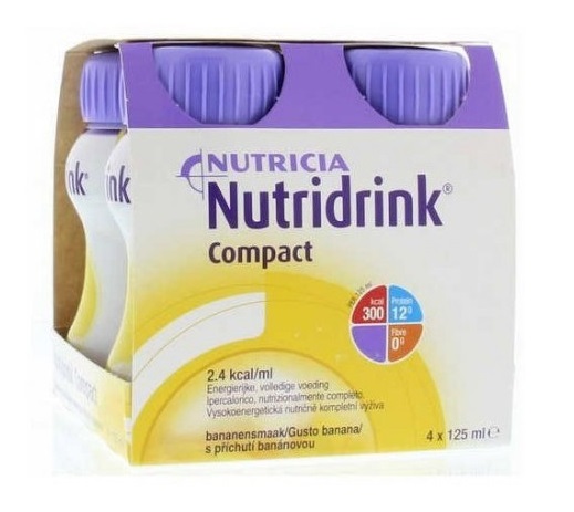 NUTRICIA NUTRIDRINK COMPACT GUSTO BANANA 4 BOTTIGLIE DA 125 ML - doctorpill.it