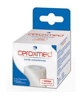 BENDA ELASTICA AUTOADERENTE CEROXMED 4 X 400 CM 1 PEZZO - doctorpill.it
