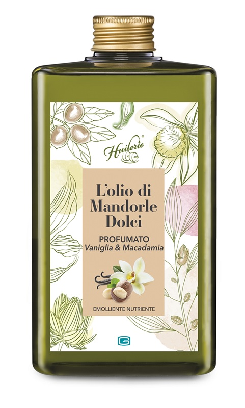 HUILERIE L'OLIO DI MANDORLE DOLCI PROFUMATO VANIGLIA & MACADAMIA 300 ML - doctorpill.it