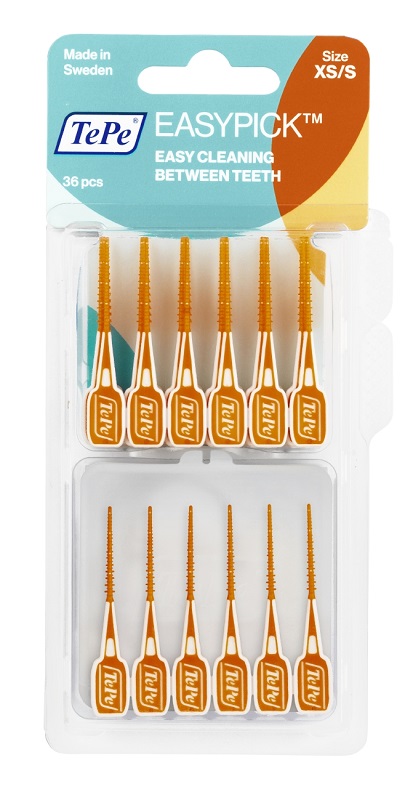 TEPE SCOVOLINI EASYPICK EXTRASMALL/SMALL ARANCIONE 36 PEZZI - doctorpill.it
