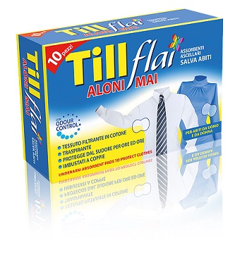 TILL FLAI ASSORBENTI ASCELLARI NUOVO ADESIVO 10 PEZZI - doctorpill.it