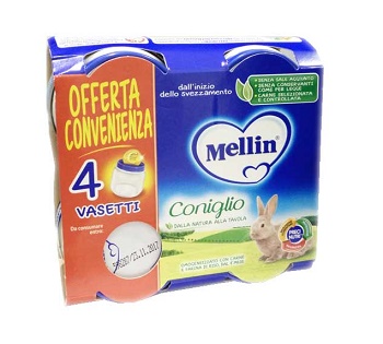 MELLIN OMOGENEIZZATO CONIGLIO 4X80 G - doctorpill.it
