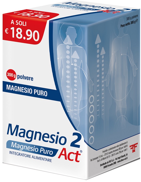 MAGNESIO 2 MAGNESIO PURO ACT POLVERE 300 G - doctorpill.it