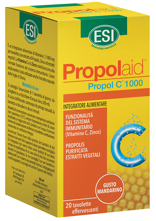 ESI PROPOLAID C 1000 20 TAVOLETTE EFFERVESCENTI - doctorpill.it