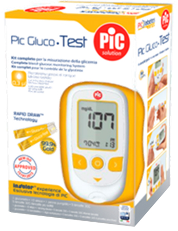 PIC GLUCOTEST KIT GLUCOMETRO - doctorpill.it