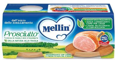 MELLIN OMOGENEIZZATO PROSCIUTTO 2 PEZZI X 80 G - doctorpill.it