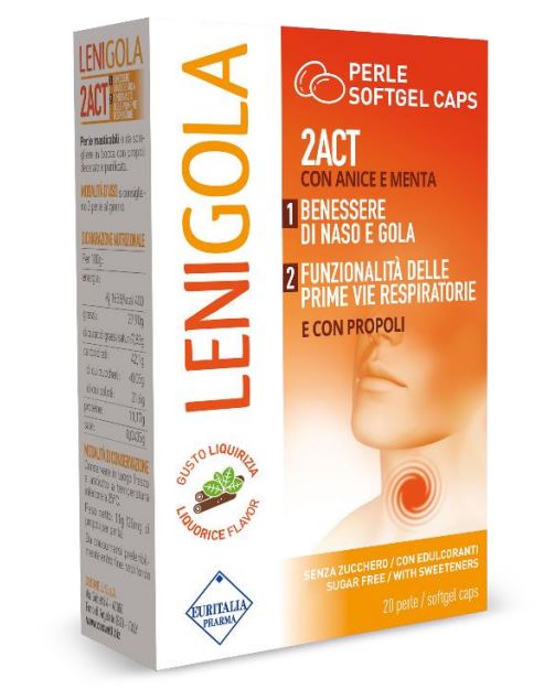 LENIGOLA 20 PERLE SOFTGEL CAPS LIQUIRIZIA - doctorpill.it