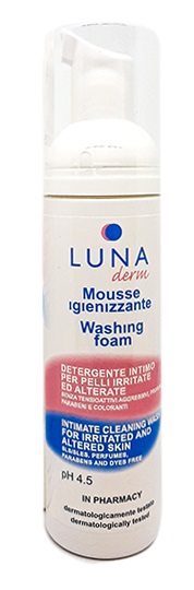 LUNADERM MOUSSE IGIENIZZANTE DETERGENTE INTIMO PELLI IRRITATE ED ALTERATE 150 ML - doctorpill.it