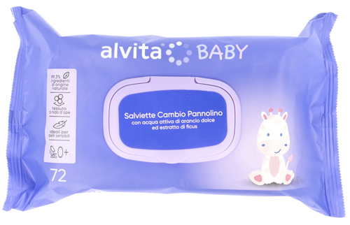 ALVITA BABY SALVIETTE CAMBIO PANNOLINO 72 PEZZI - doctorpill.it