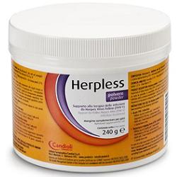 HERPLESS POLVERE BARATTOLO 240 G CON MISURINO - doctorpill.it