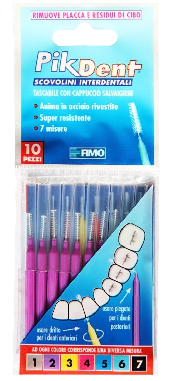 PIKDENT STUZZICOLINO 2 VIOLA 10 PEZZI - doctorpill.it