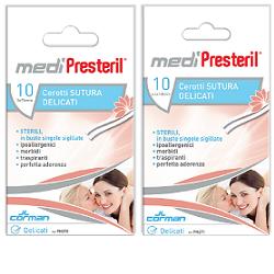 CEROTTO PER SUTURA MEDIPRESTERIL DELICATI TESSUTO NON TESSUTO 6,4X108MM 10 PEZZI - doctorpill.it