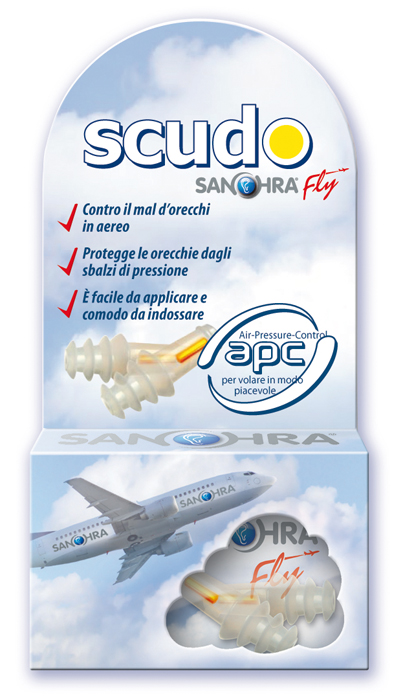 SCUDO SANOHRA FLY FILTRO AURICOLARE 2 PEZZI - doctorpill.it