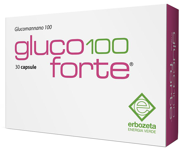 GLUCO 100 FORTE GLUCOMANNANO 100 30 CAPSULE DA 900 MG - doctorpill.it