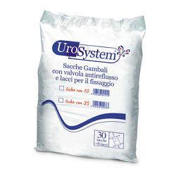 SACCA DI DRENAGGIO DA GAMBA PER INCONTINENZA UROSYSTEM TUBO 10 CM 30 PEZZI - doctorpill.it