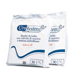 SACCA DI DRENAGGIO DA LETTO PER INCONTINENZA UROSYSTEM TUBO 130 CM CON SCARICO 30 PEZZI - doctorpill.it