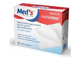 GARZA COMPRESSA MEDS 12/8 36X40CM 12 PEZZI - doctorpill.it