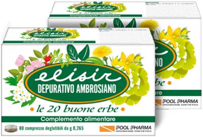 ELISIR DEPURATIVO AMBROSIANO 80 COMPRESSE 21,20 G - doctorpill.it