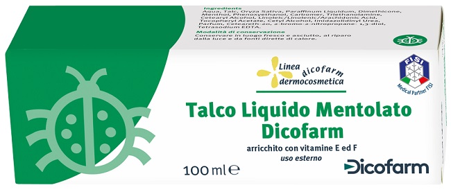 DICOFARM TALCO LIQUIDO MENTOLATO 100 ML - doctorpill.it