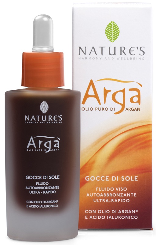 ARGA' GOCCE DI SOLE VISO FLUIDO AUTOABBRONZANTE 30 ML NATURE'S - doctorpill.it