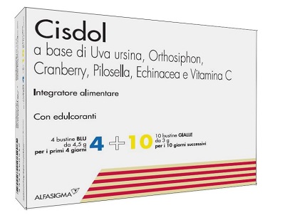CISDOL 4 BUSTINE BLU DA 4,5 G + 10 BUSTINE GIALLE DA 3 G - doctorpill.it