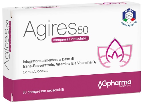 AGIRES 50 30 COMPRESSE OROSOLUBILI SCATOLA 5,4 G - doctorpill.it