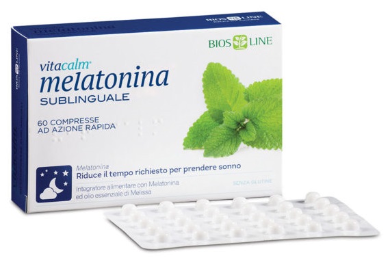 BIOS LINE VITACALM MELATONINA SUBLINGUALE 60 COMPRESSE 1 MG - doctorpill.it