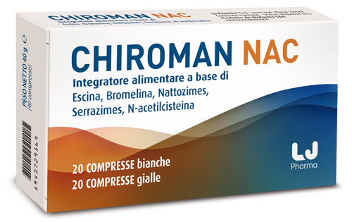 CHIROMAN NAC 20 COMPRESSE BIANCHE + 20 COMPRESSE GIALLE - doctorpill.it