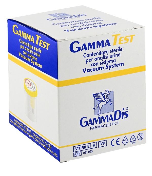 CONTENITORE STERILE PER URINA SOTTOVUOTO 120 ML GAMMADIS - doctorpill.it